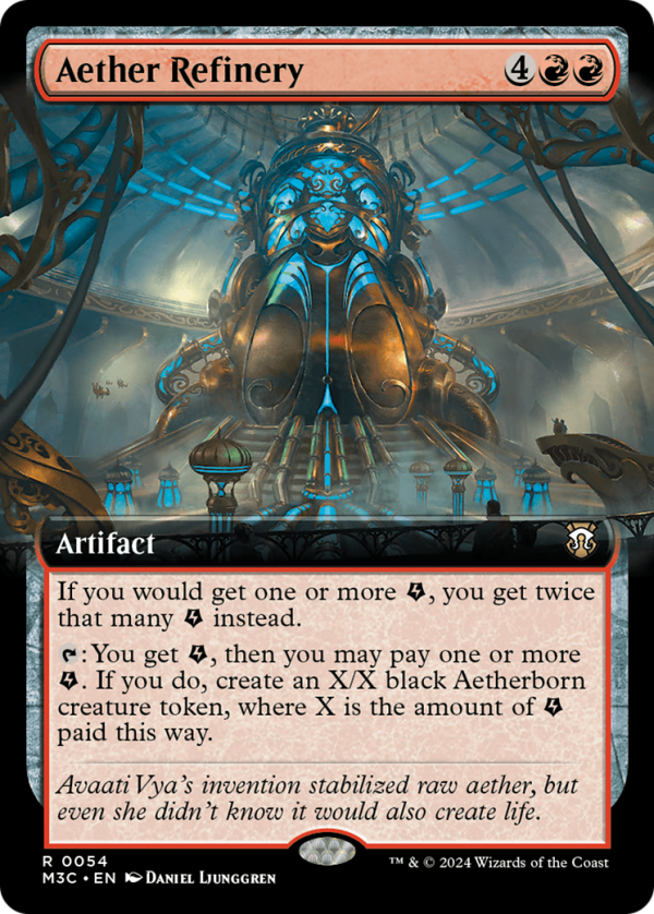 Aether Refinery (Extended Art) (Ripple Foil) [Modern Horizons 3 Commander] Online