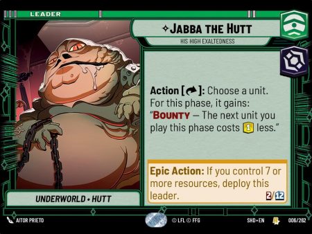 Jabba the Hutt - His High Exaltedness (006 262) [Shadows of the Galaxy] Cheap