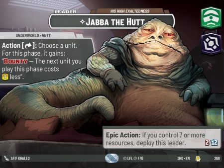 Jabba the Hutt - His High Exaltedness (Showcase) (268) [Shadows of the Galaxy] For Sale