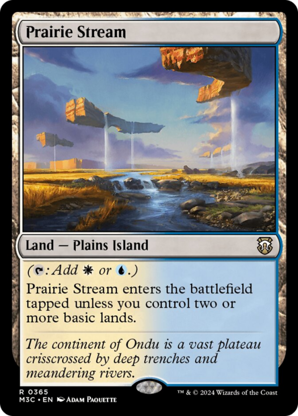 Prairie Stream (Ripple Foil) [Modern Horizons 3 Commander] For Sale