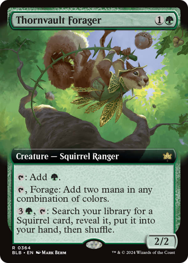 Thornvault Forager (Extended Art) [Bloomburrow] For Discount