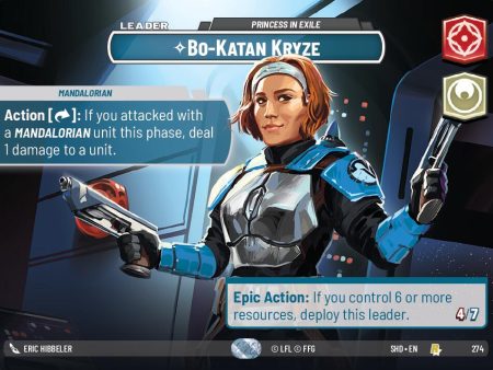 Bo-Katan Kryze - Princess in Exile (Showcase) (274) [Shadows of the Galaxy] on Sale