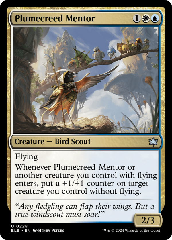 Plumecreed Mentor [Bloomburrow] Hot on Sale