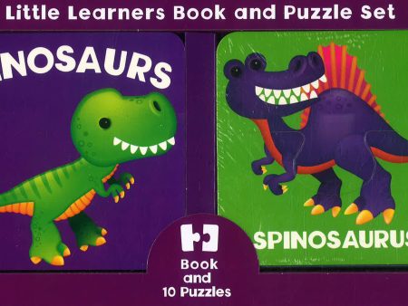 Little Learners Book & Puzzles Dinosaurs Discount