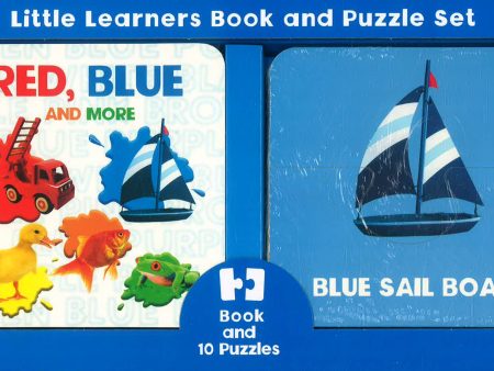 Little Learners Book & Puzzles Red, Blue And More on Sale